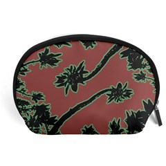 Tropical Style Floral Motif Print Pattern Accessory Pouch (large)