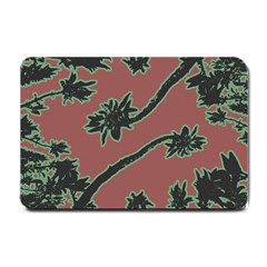 Tropical Style Floral Motif Print Pattern Small Doormat  by dflcprintsclothing