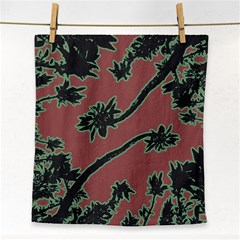 Tropical Style Floral Motif Print Pattern Face Towel by dflcprintsclothing