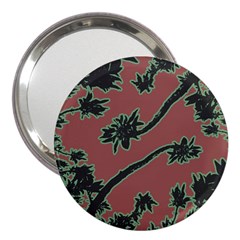 Tropical Style Floral Motif Print Pattern 3  Handbag Mirrors by dflcprintsclothing