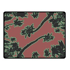 Tropical Style Floral Motif Print Pattern Double Sided Fleece Blanket (small)  by dflcprintsclothing