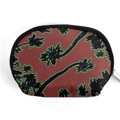 Tropical Style Floral Motif Print Pattern Accessory Pouch (medium) by dflcprintsclothing