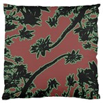 Tropical Style Floral Motif Print Pattern Standard Flano Cushion Case (One Side) Front