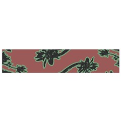 Tropical Style Floral Motif Print Pattern Small Flano Scarf