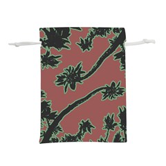 Tropical Style Floral Motif Print Pattern Lightweight Drawstring Pouch (s)