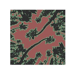 Tropical Style Floral Motif Print Pattern Small Satin Scarf (square) by dflcprintsclothing