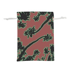 Tropical Style Floral Motif Print Pattern Lightweight Drawstring Pouch (l) by dflcprintsclothing