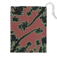 Tropical Style Floral Motif Print Pattern Drawstring Pouch (5xl) by dflcprintsclothing