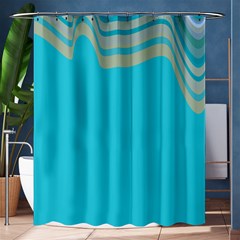 Waves  Shower Curtain 60  X 72  (medium)