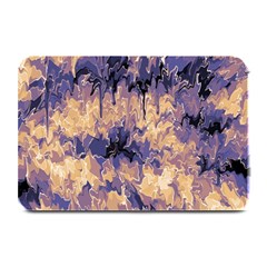 Yellow And Purple Abstract Plate Mats by Dazzleway