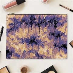 Yellow And Purple Abstract Cosmetic Bag (xl) by Dazzleway