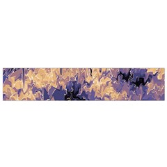 Yellow And Purple Abstract Small Flano Scarf by Dazzleway