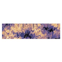 Yellow And Purple Abstract Satin Scarf (oblong) by Dazzleway