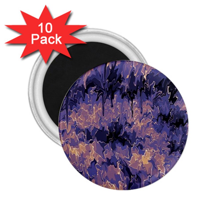 Purple and yellow abstract 2.25  Magnet (10 pack)