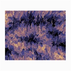 Purple And Yellow Abstract Small Glasses Cloth (2 Sides) by Dazzleway