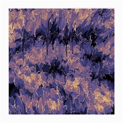 Purple And Yellow Abstract Medium Glasses Cloth (2 Sides) by Dazzleway