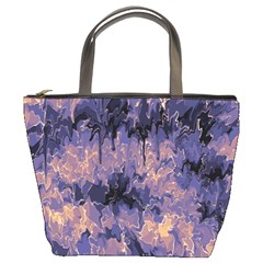 Purple And Yellow Abstract Bucket Bag by Dazzleway