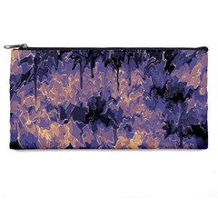 Purple And Yellow Abstract Pencil Case by Dazzleway