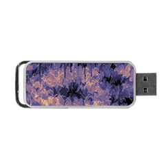 Purple And Yellow Abstract Portable Usb Flash (two Sides) by Dazzleway