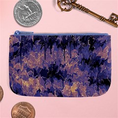 Purple And Yellow Abstract Large Coin Purse by Dazzleway