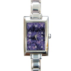 Purple And Yellow Abstract Rectangle Italian Charm Watch by Dazzleway