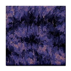 Purple And Yellow Abstract Tile Coaster by Dazzleway