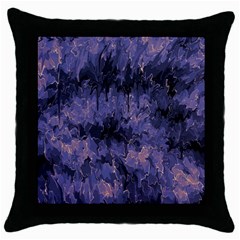 Purple And Yellow Abstract Throw Pillow Case (black)