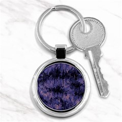 Purple And Yellow Abstract Key Chain (round)