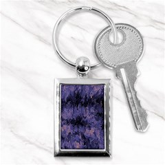 Purple And Yellow Abstract Key Chain (rectangle)