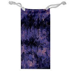 Purple And Yellow Abstract Jewelry Bag by Dazzleway