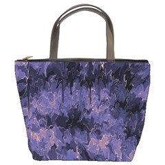 Purple And Yellow Abstract Bucket Bag by Dazzleway