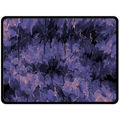 Purple And Yellow Abstract Fleece Blanket (large)