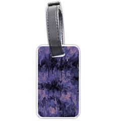 Purple And Yellow Abstract Luggage Tag (one Side)