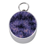 Purple and yellow abstract Silver Compass (Mini) Front