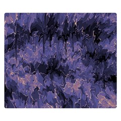 Purple And Yellow Abstract Double Sided Flano Blanket (small) by Dazzleway