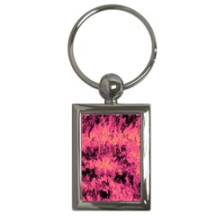 Pink abstract Key Chain (Rectangle)