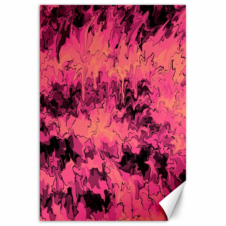 Pink abstract Canvas 20  x 30 