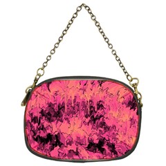 Pink abstract Chain Purse (Two Sides)