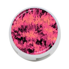 Pink abstract 4-Port USB Hub (Two Sides)