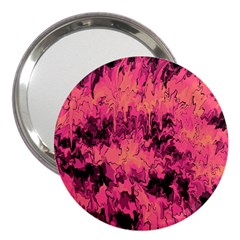 Pink abstract 3  Handbag Mirrors