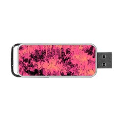 Pink abstract Portable USB Flash (One Side)