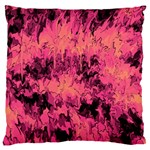 Pink abstract Large Flano Cushion Case (Two Sides) Back