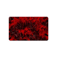 Red Abstract Magnet (name Card) by Dazzleway