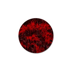 Red Abstract Golf Ball Marker (4 Pack) by Dazzleway