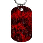 Red abstract Dog Tag (Two Sides) Front