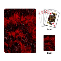 Red Abstract Playing Cards Single Design (rectangle)