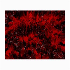 Red Abstract Small Glasses Cloth (2 Sides) by Dazzleway