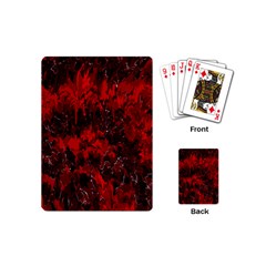 Red Abstract Playing Cards Single Design (mini) by Dazzleway