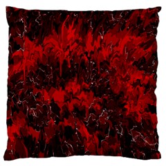 Red Abstract Standard Flano Cushion Case (one Side) by Dazzleway