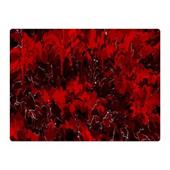 Red Abstract Double Sided Flano Blanket (mini)  by Dazzleway